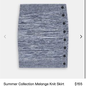 Summer Collection Melange Knit Skirt